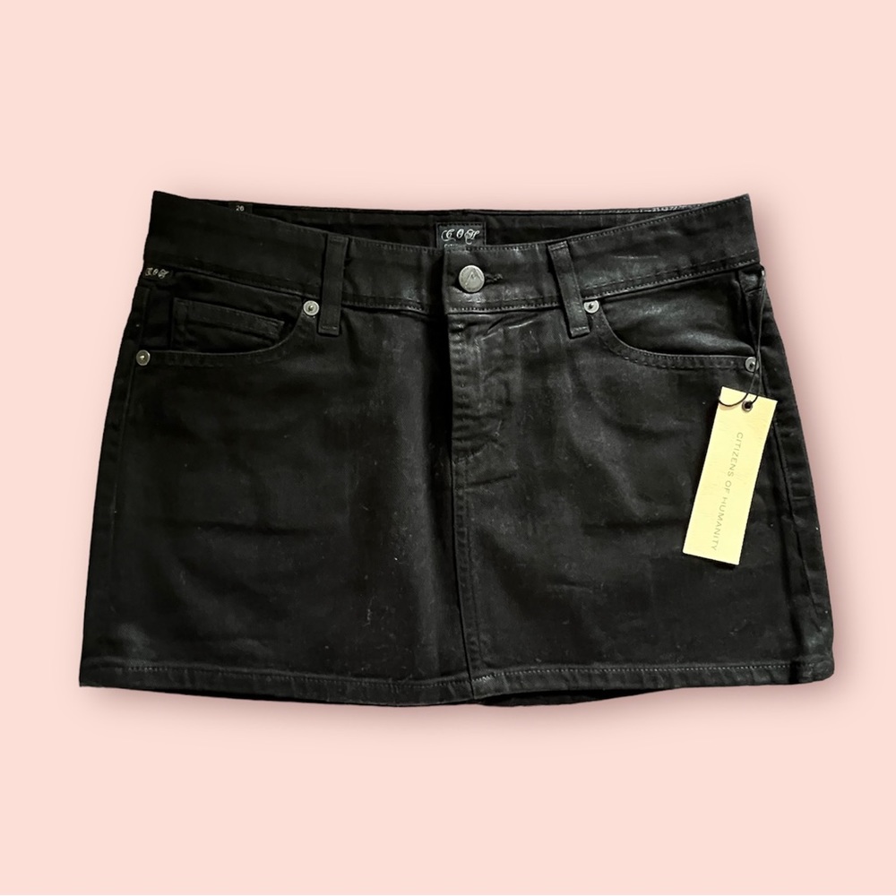 Citizens of Humanity Black mini skirt